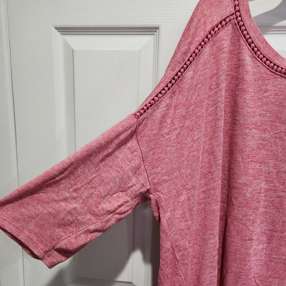 Pretty Pink Short Sleeve T shirt with detailing